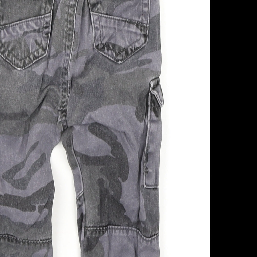 Denim CO Boys Blue Camouflage  Cargo Trousers Size 12-18 Months