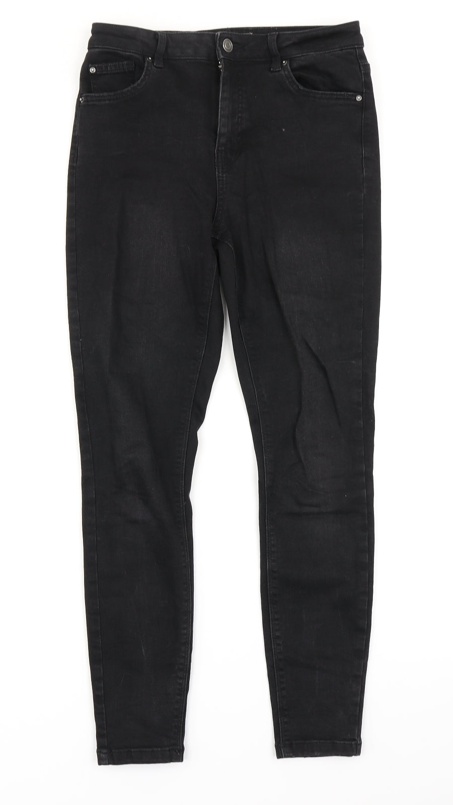 Denim Co Womens Black  Denim Skinny Jeans Size 10 L25 in