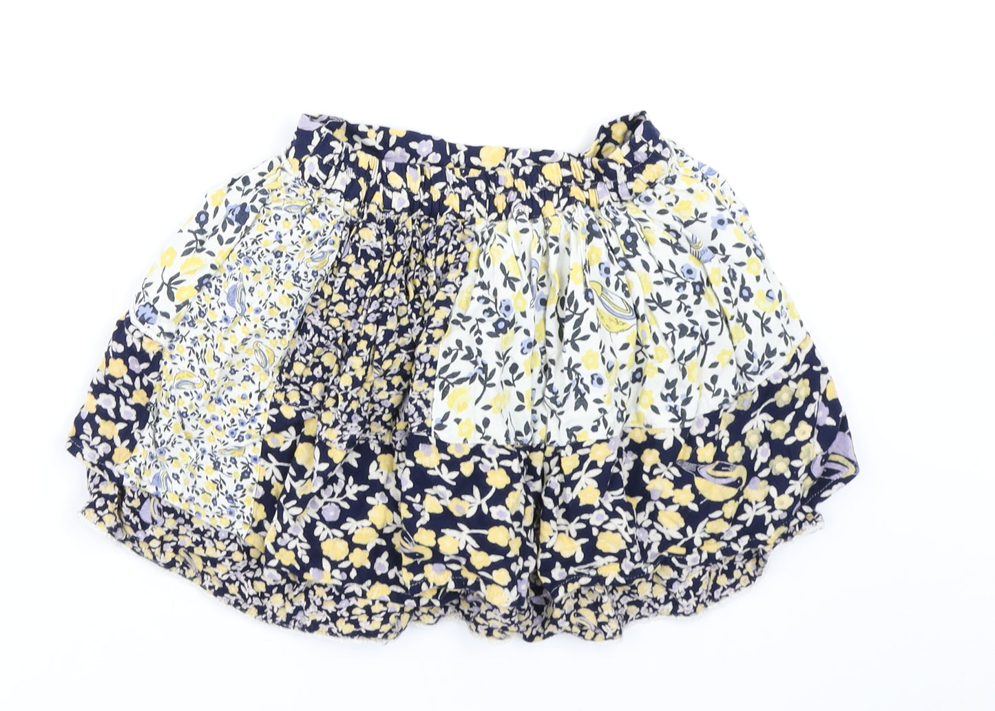 George Girls Blue Floral  Flare Skirt Size 6-7 Years