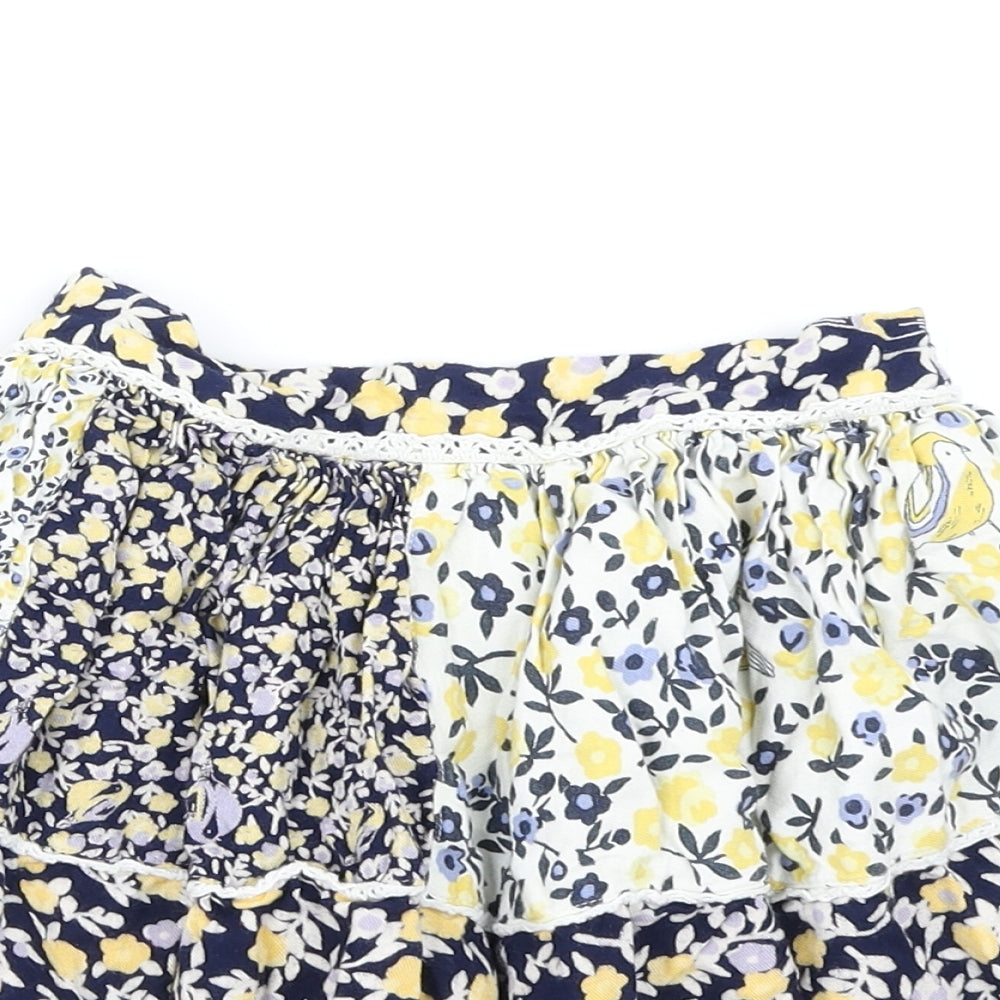George Girls Blue Floral  Flare Skirt Size 6-7 Years