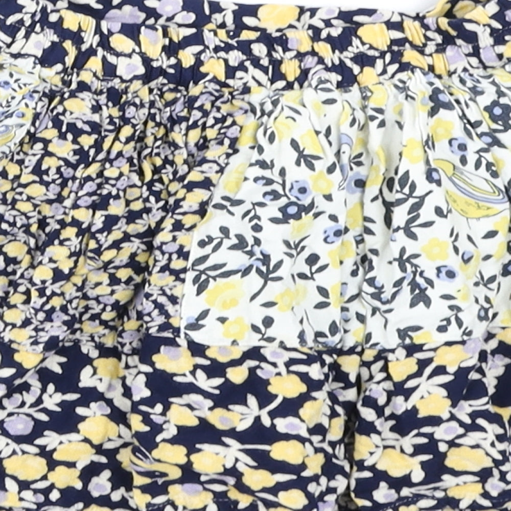 George Girls Blue Floral  Flare Skirt Size 6-7 Years