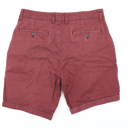 George Mens Red   Chino Shorts Size 32 in