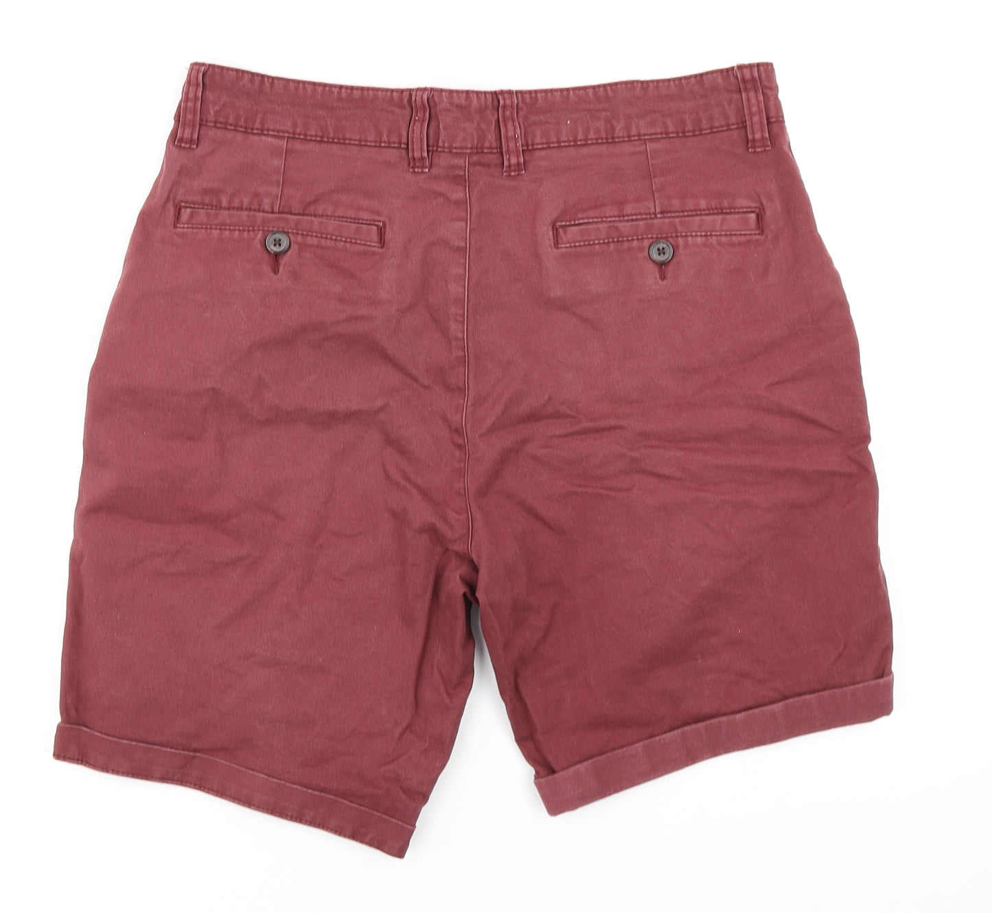 George Mens Red   Chino Shorts Size 32 in