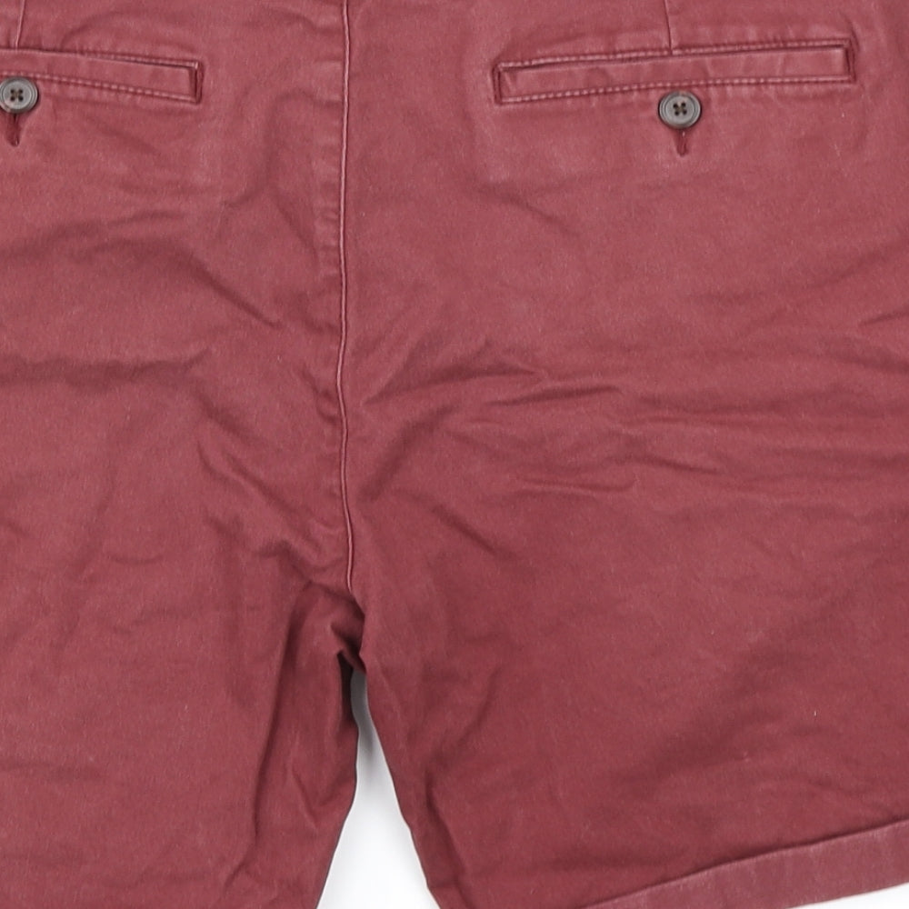 George Mens Red   Chino Shorts Size 32 in