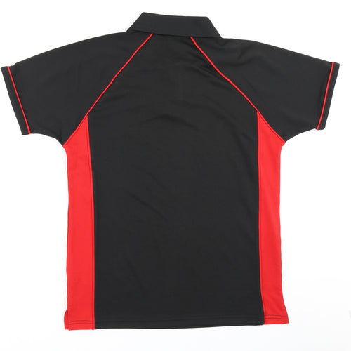 Finden Hales Mens Black Colourblock   Polo Size S