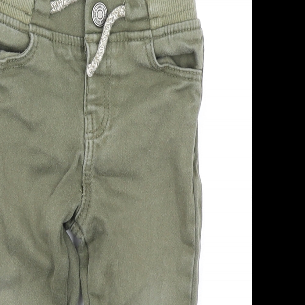 Primark Boys Green   Jogger Trousers Size 9-12 Months