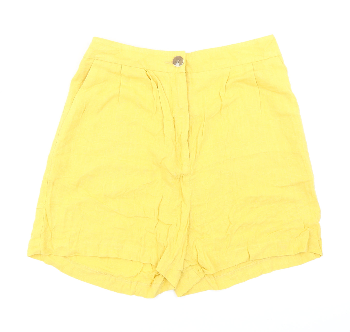 F&F Womens Yellow   Mom Shorts Size 10