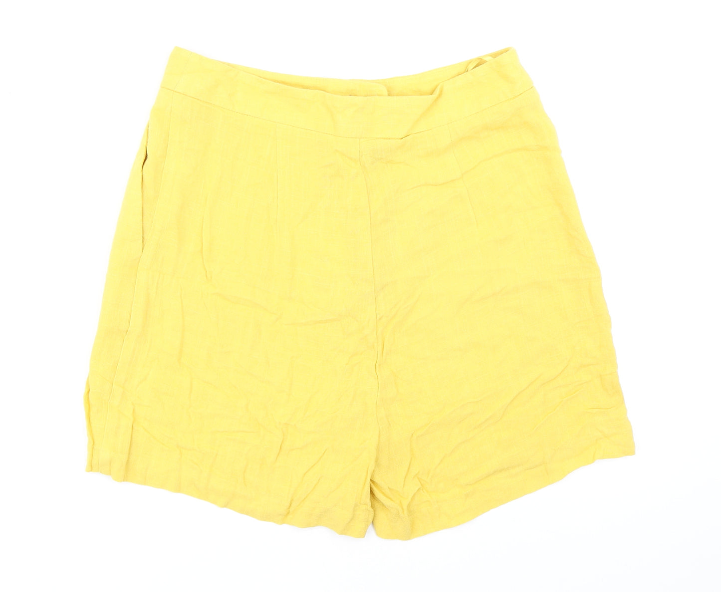 F&F Womens Yellow   Mom Shorts Size 10