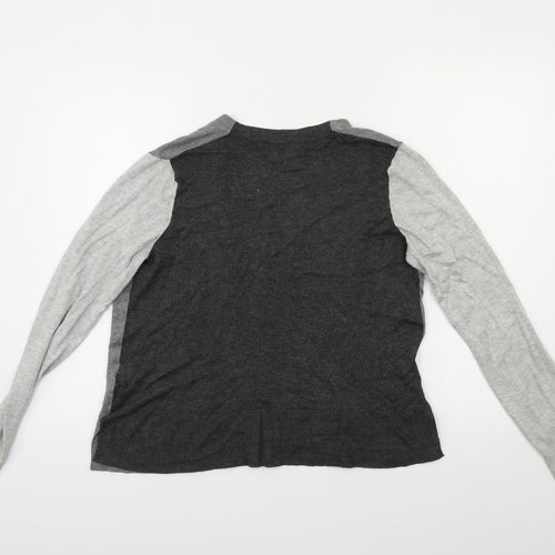 Marks and Spencer Womens Grey  Knit Cardigan Jumper Size 12