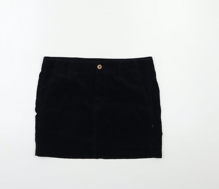 Uniqlo Womens Blue Corduroy Mini Skirt Size 26 in