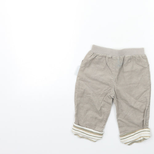 Nursery Time Baby Grey  Corduroy Track Pants Trousers Size 3-6 Months