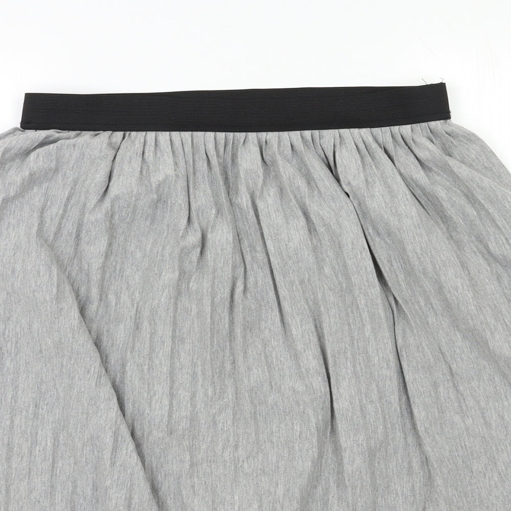 New Look Womens Grey   Pleated Skirt Size 14