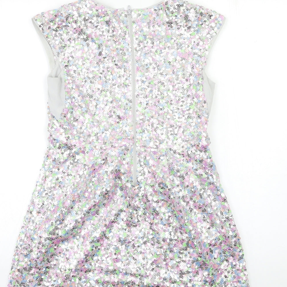 NEXT Girls Grey   Fit & Flare  Size 10 Years