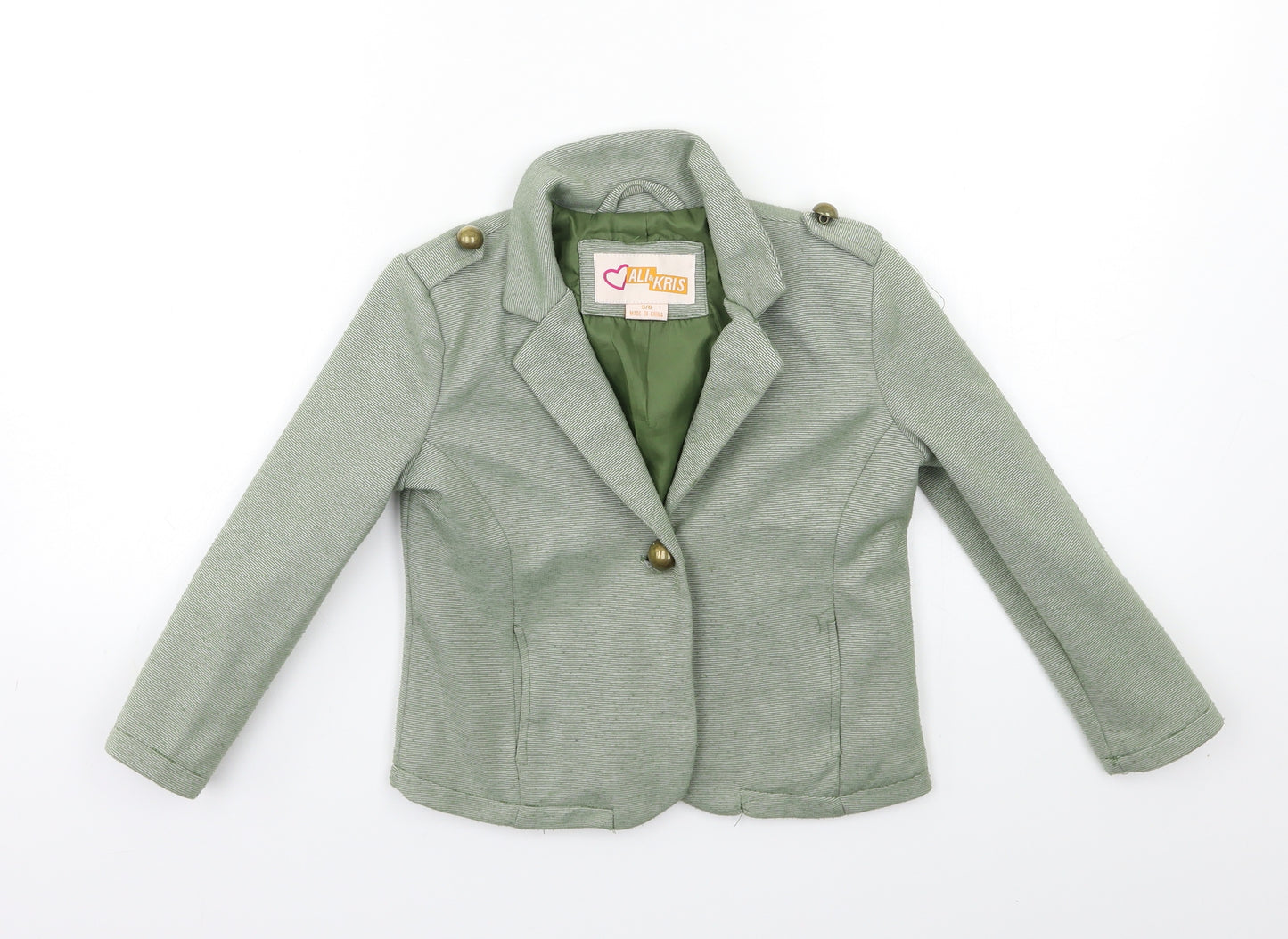 Ali & Kris Girls Green   Jacket  Size 5 Years