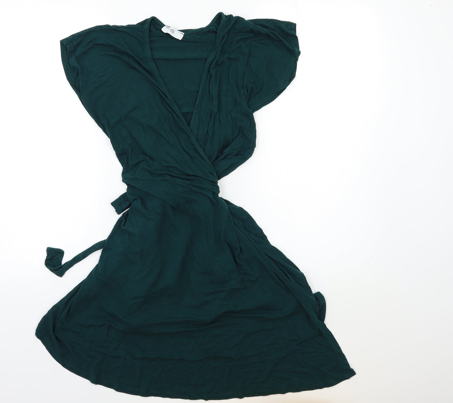 Preworn Womens Green   Wrap Dress  Size M