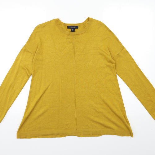 Atmosphere Womens Yellow  Knit Pullover Jumper Size 12