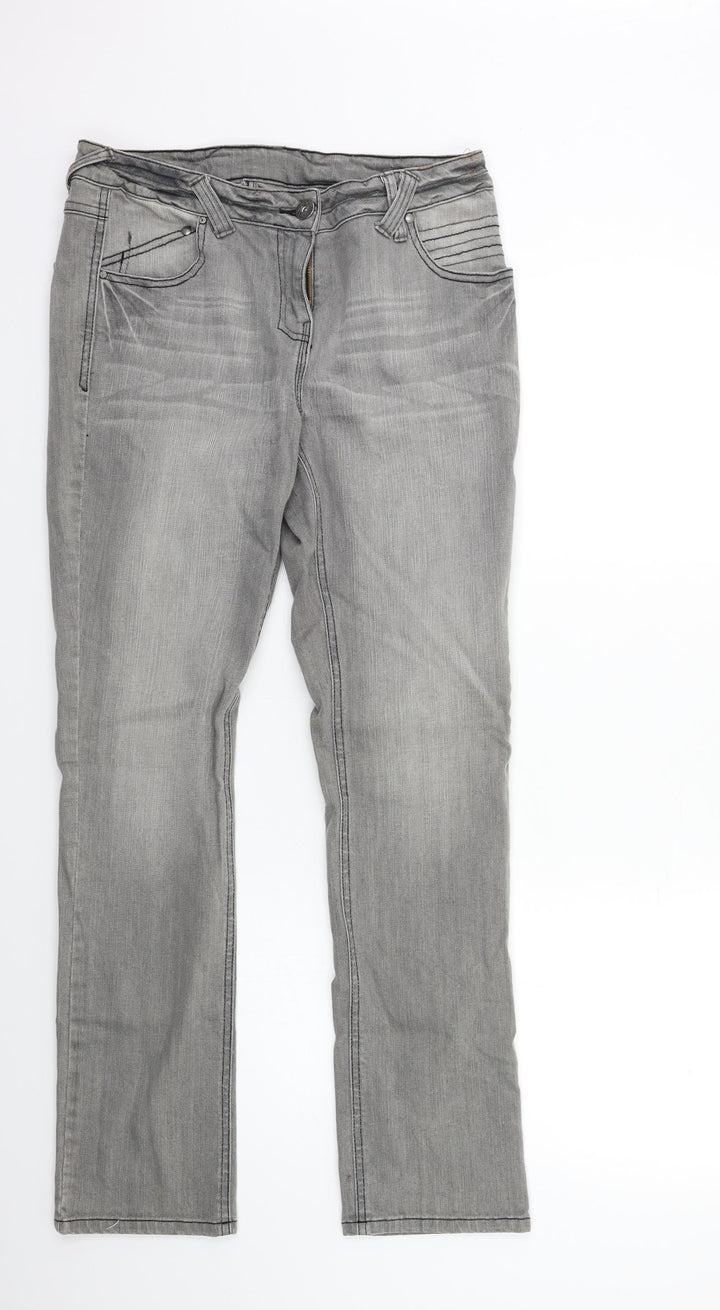 Preworn Mens Grey Denim Skinny Jeans Size 30 in L29 in