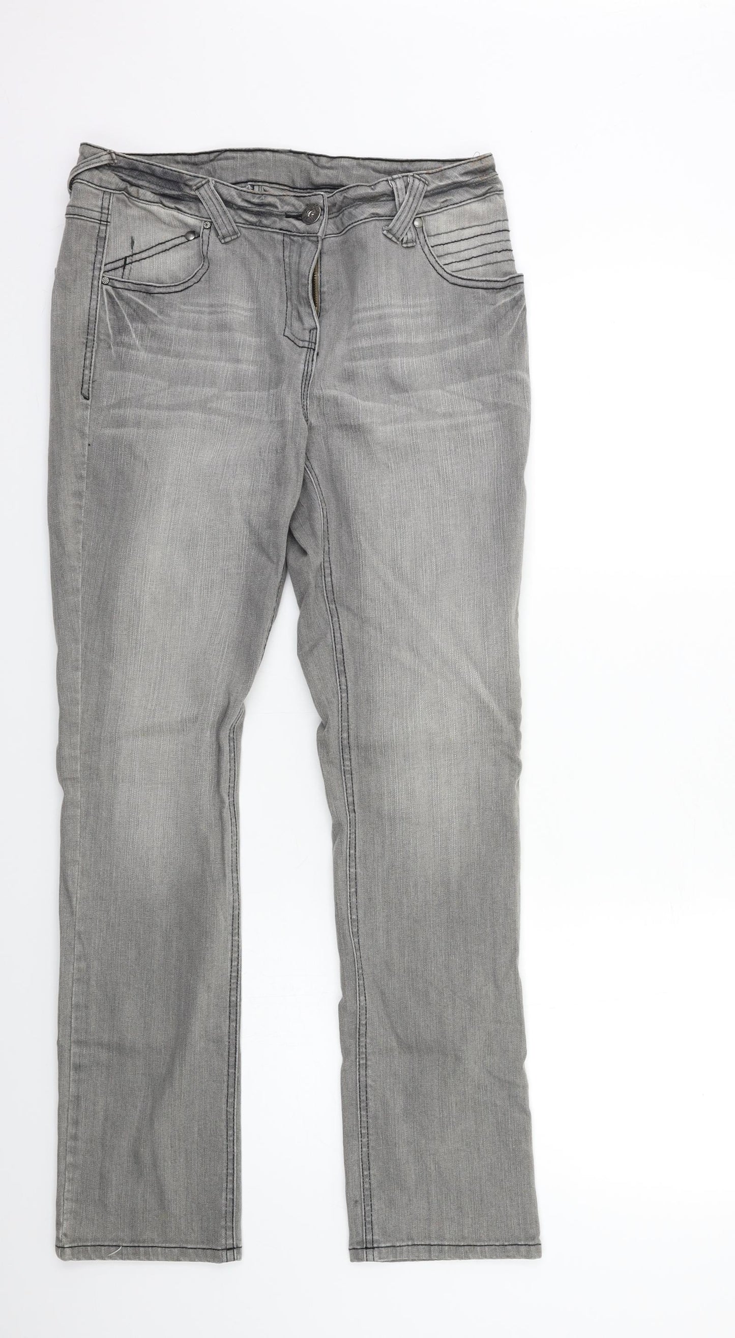 Preworn Mens Grey  Denim Skinny Jeans Size 30 in L29 in