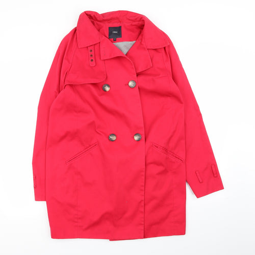 NEXT Womens Pink   Overcoat Coat Size 10
