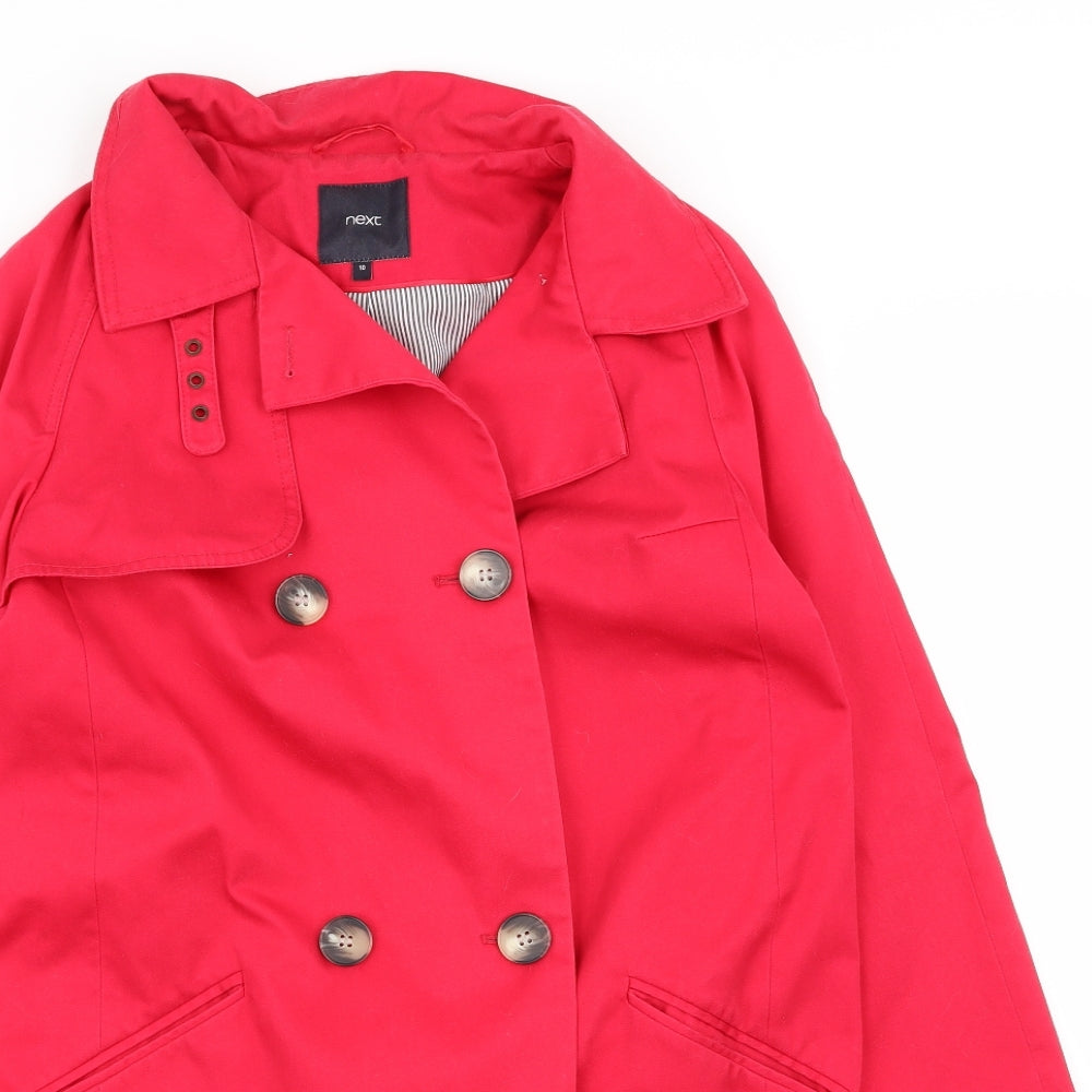 NEXT Womens Pink   Overcoat Coat Size 10