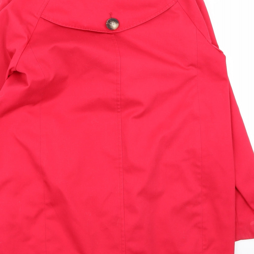 NEXT Womens Pink   Overcoat Coat Size 10