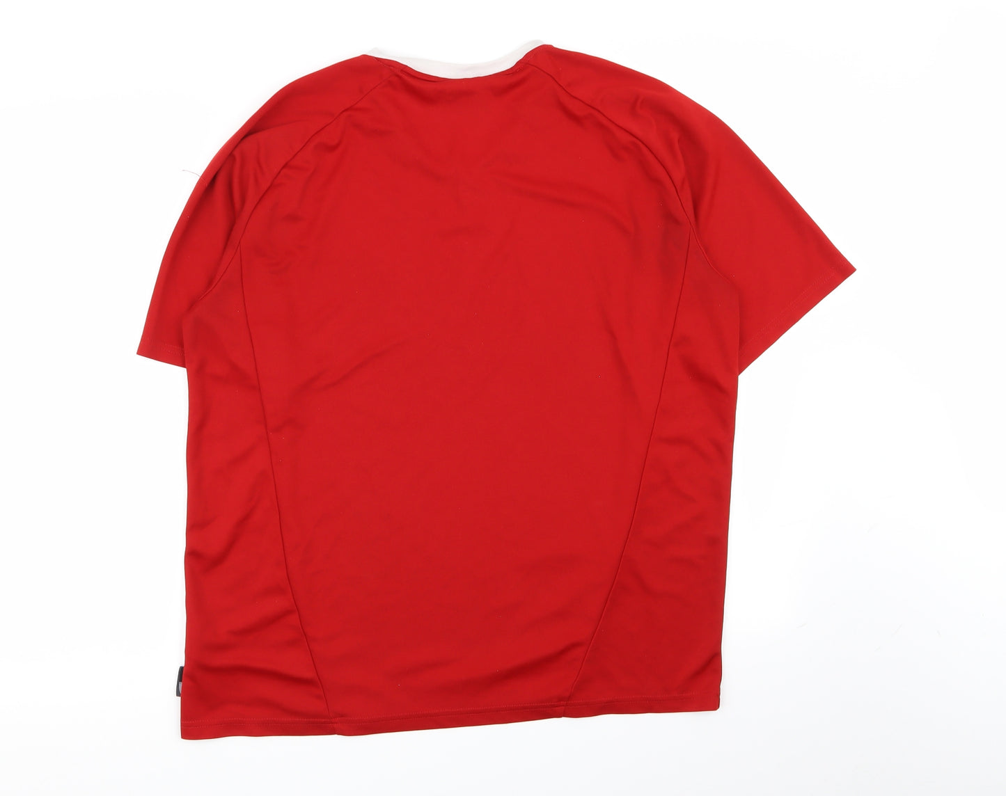 adidas Mens Red    T-Shirt Size L