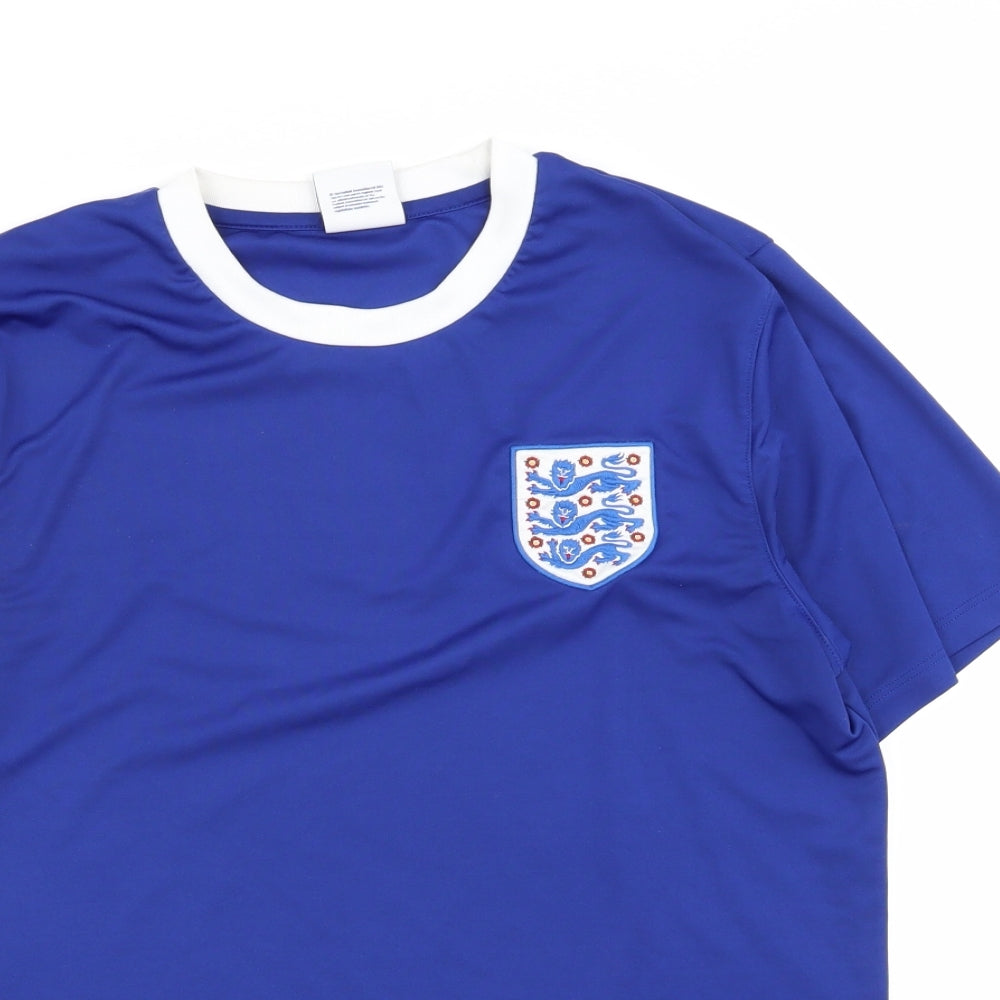 England fc Mens Blue    T-Shirt Size M