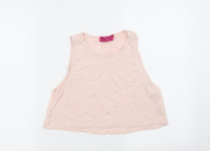 Boohoo Womens Pink   Basic Tank Size 10