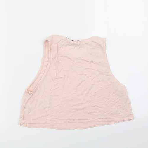 Boohoo Womens Pink   Basic Tank Size 10