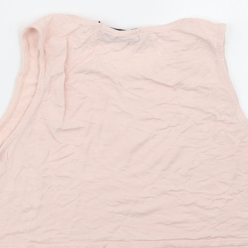 Boohoo Womens Pink   Basic Tank Size 10