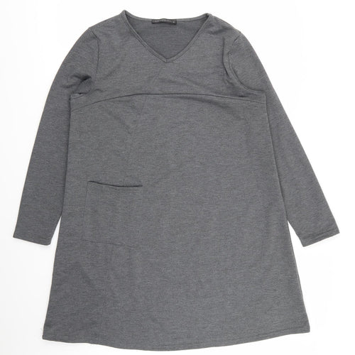zanza Womens Grey   T-Shirt Dress  Size XL