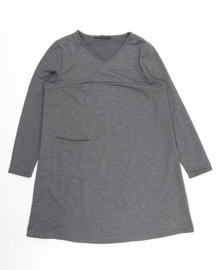 zanza Womens Grey   T-Shirt Dress  Size XL