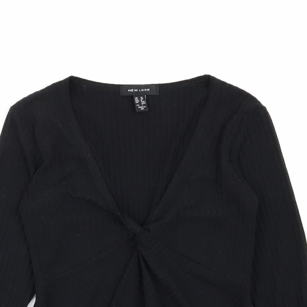 New Look Womens Black   Basic T-Shirt Size 10