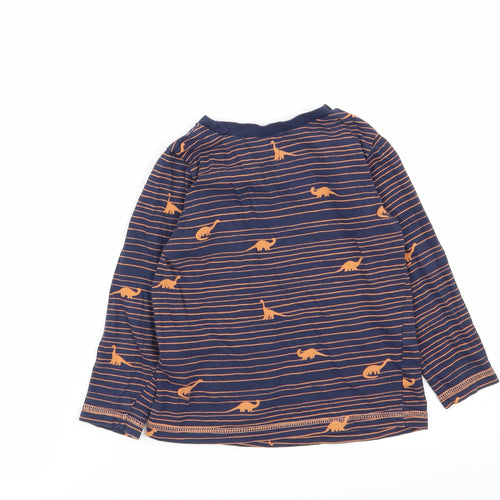 Asda George Boys Multicoloured Striped  Basic T-Shirt Size 3-4 Years