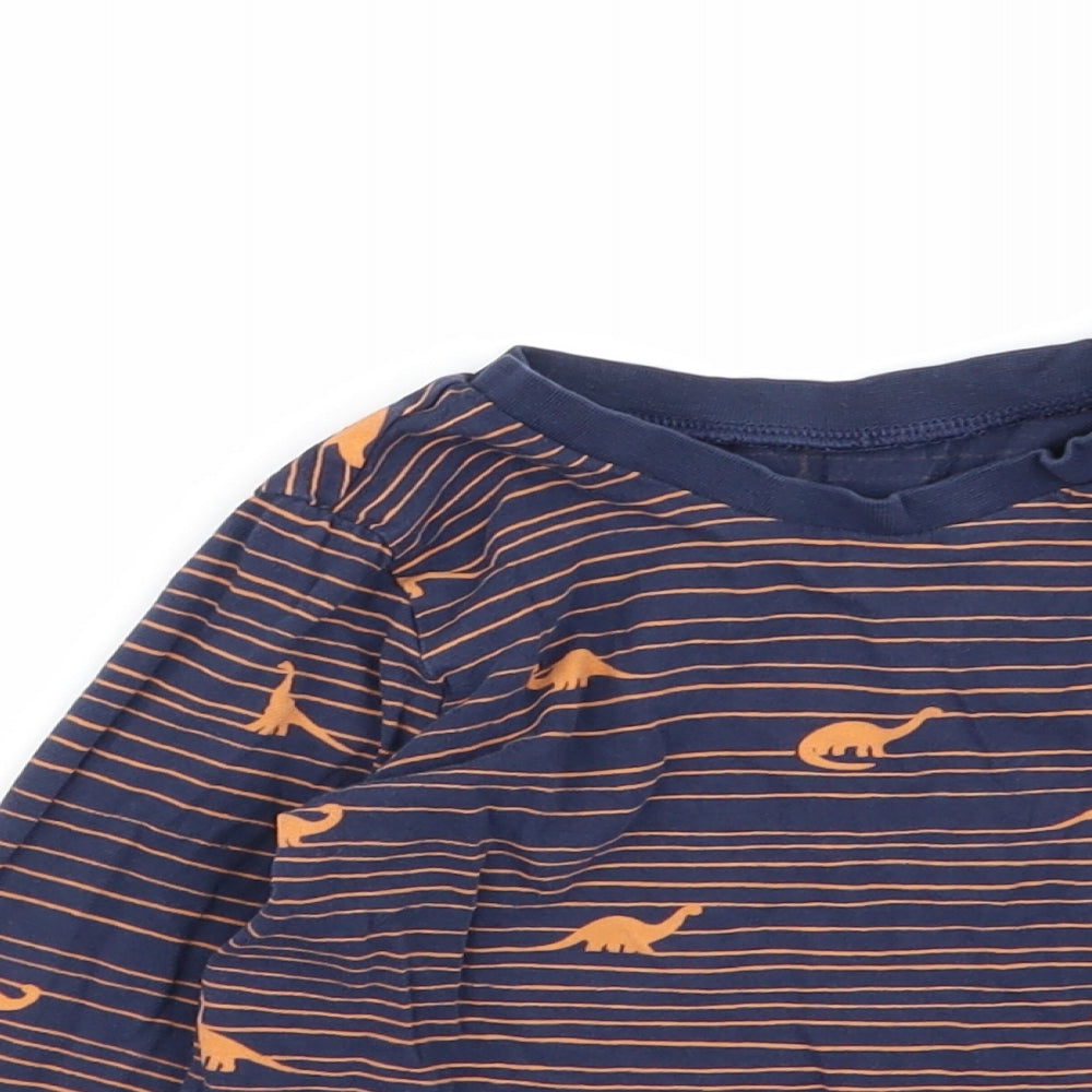 Asda George Boys Multicoloured Striped  Basic T-Shirt Size 3-4 Years