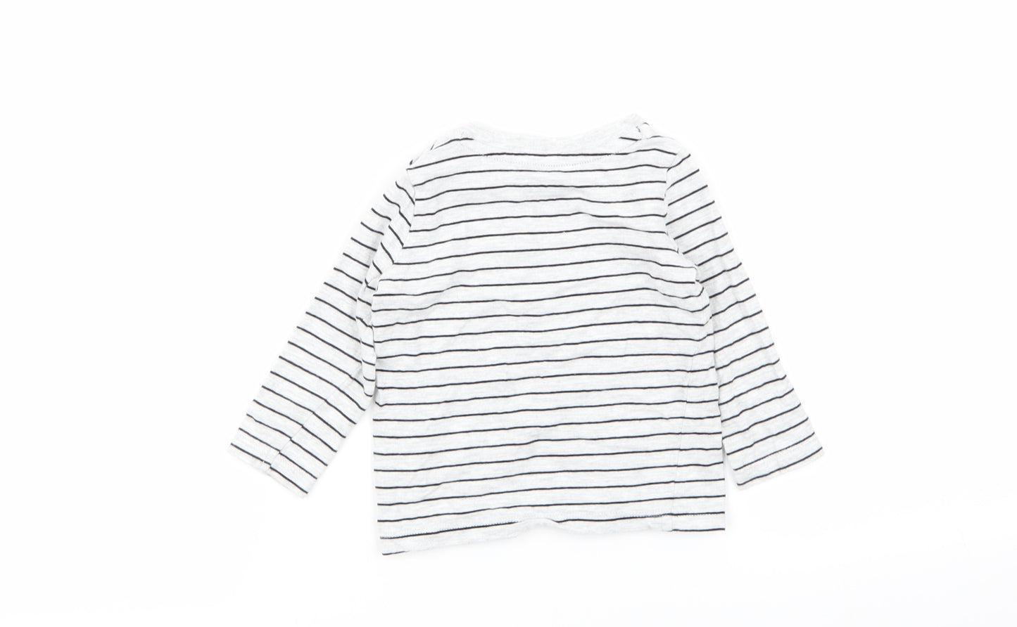 F&F Boys Multicoloured Striped  Basic T-Shirt Size 3-6 Months