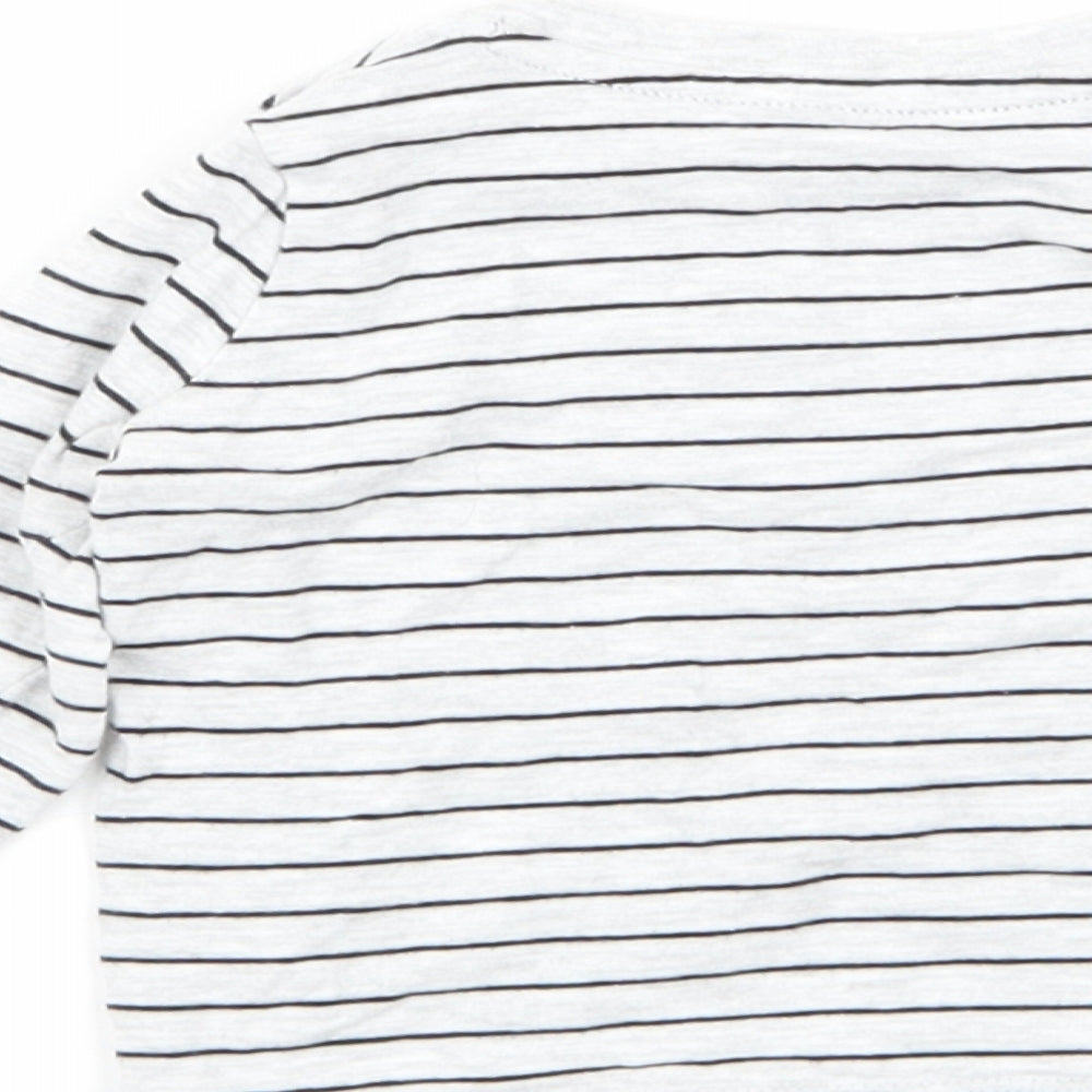 F&F Boys Multicoloured Striped  Basic T-Shirt Size 3-6 Months