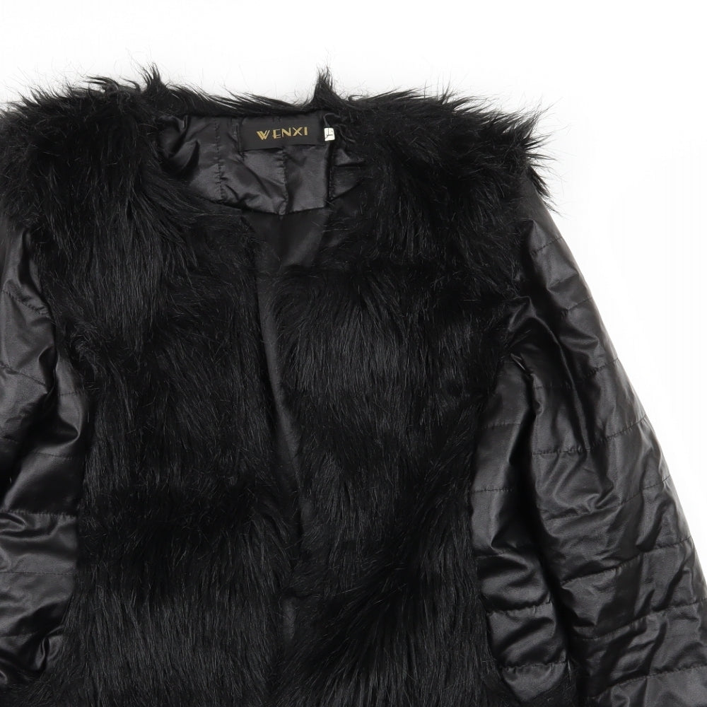 venxi Womens Black   Jacket Coat Size L