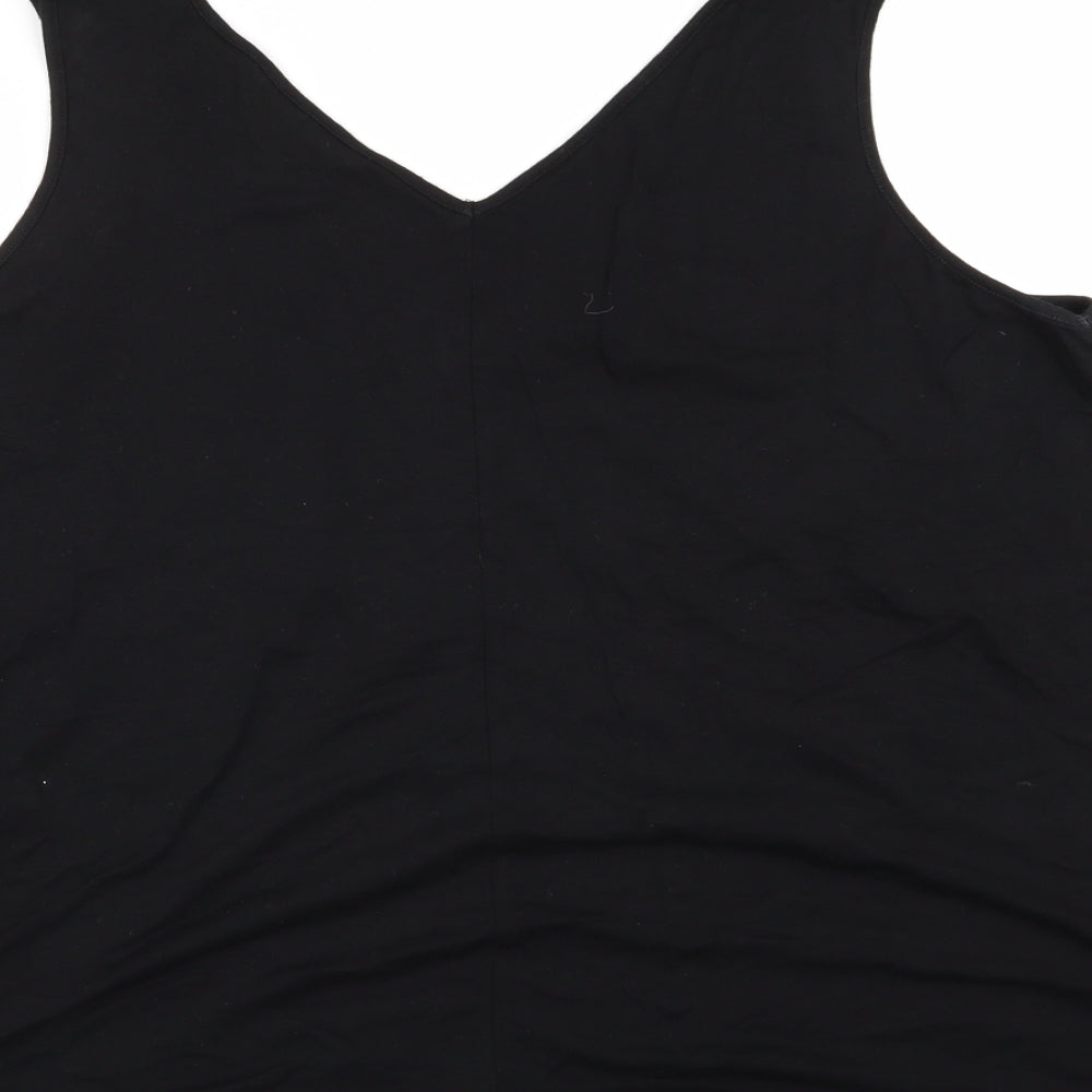 Asda George Womens Black   Basic Tank Size 16