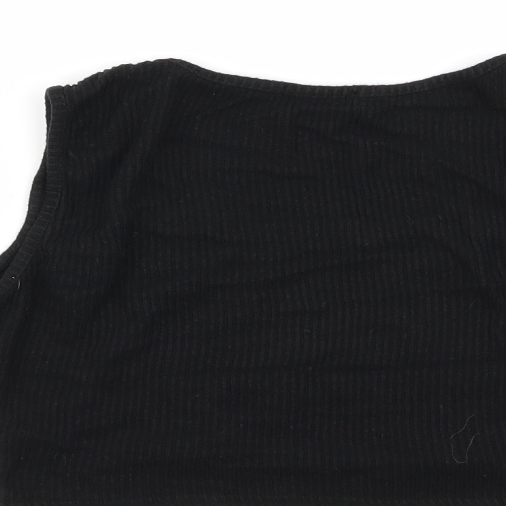 PLT Womens Black   Basic Tank Size 12