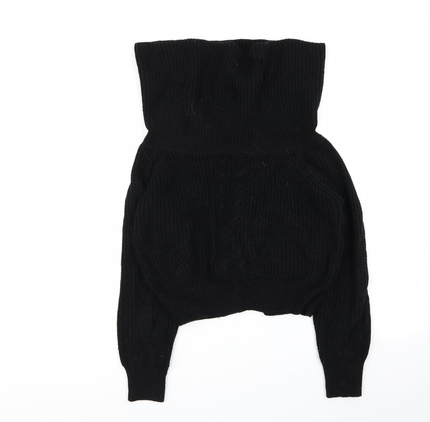 PLT Womens Black   Pullover Jumper One Size