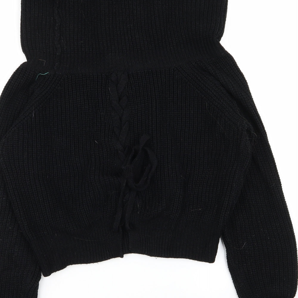 PLT Womens Black   Pullover Jumper One Size