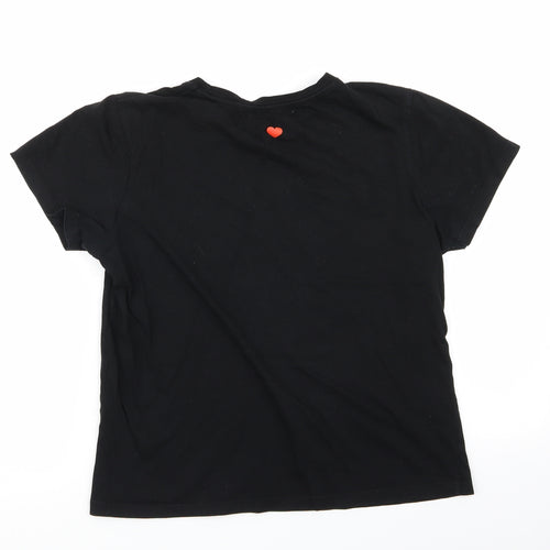 Pull&Bear Womens Black   Basic T-Shirt Size S