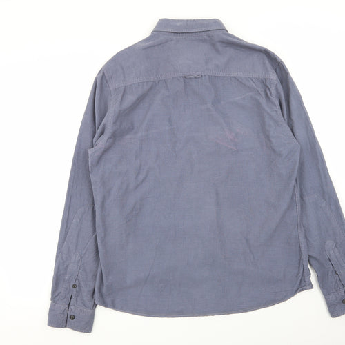 Easy Mens Blue    Button-Up Size L