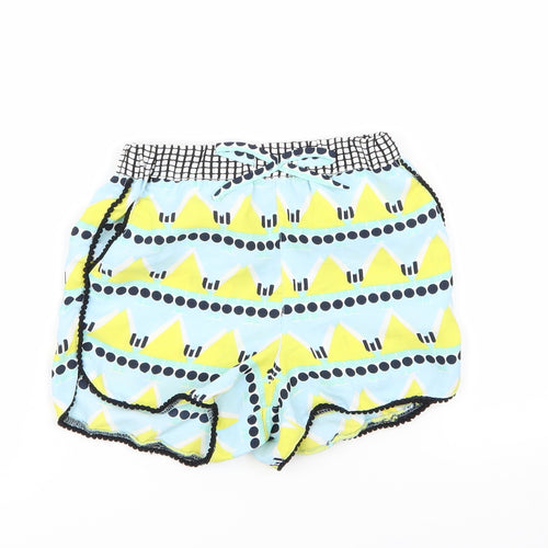 River Island Girls Multicoloured Geometric  Hot Pants Shorts Size 5 Years