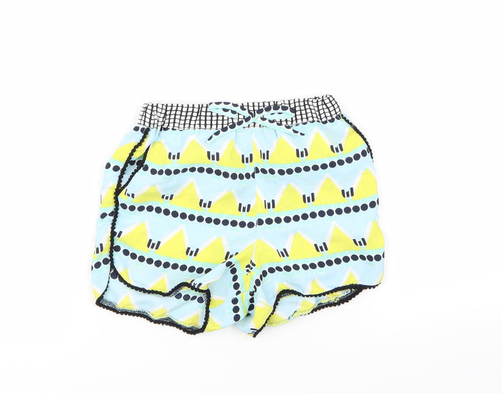 River Island Girls Multicoloured Geometric  Hot Pants Shorts Size 5 Years