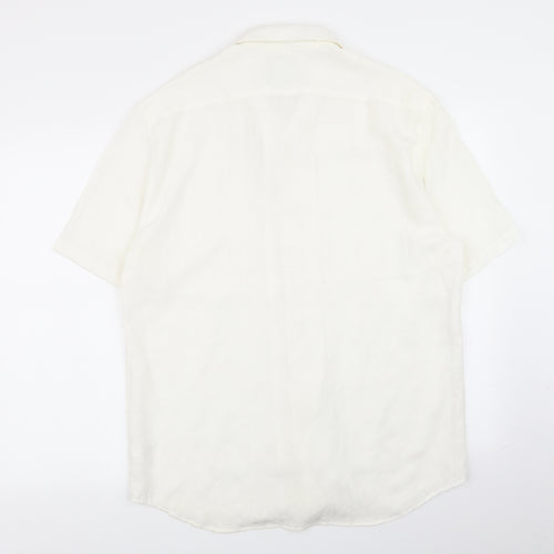 NEXT Mens White    Button-Up Size L