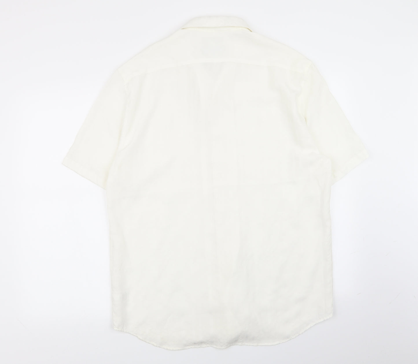 NEXT Mens White    Button-Up Size L