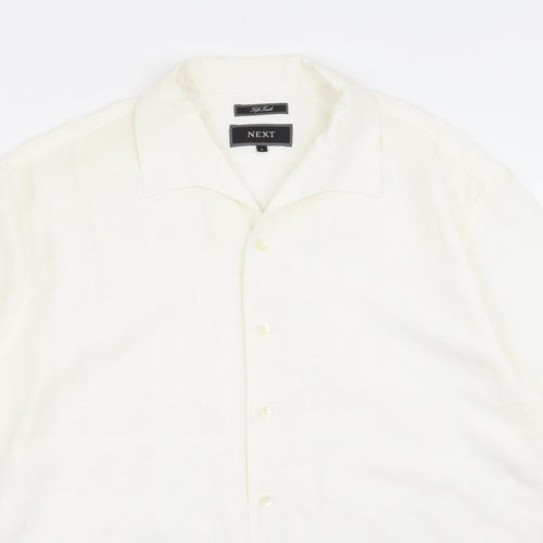 NEXT Mens White    Button-Up Size L