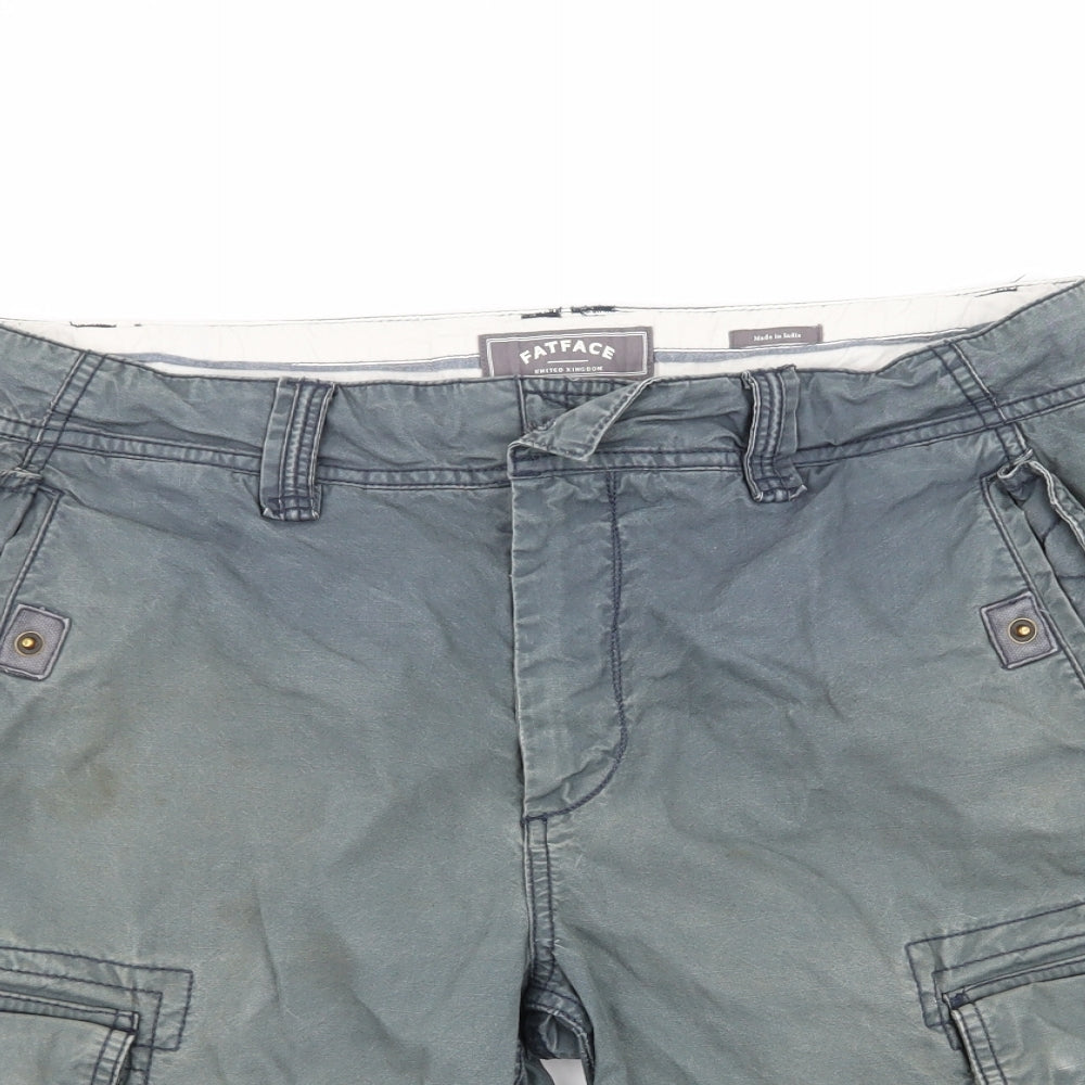 Fat Face Mens Blue   Chino Shorts Size 34 in